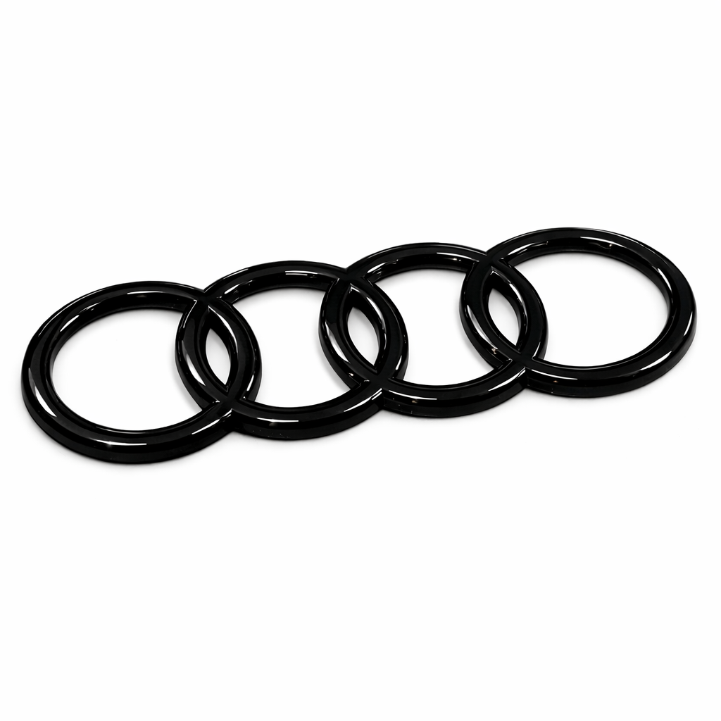 Audi Q6 e-tron logo zwart achterzijde
