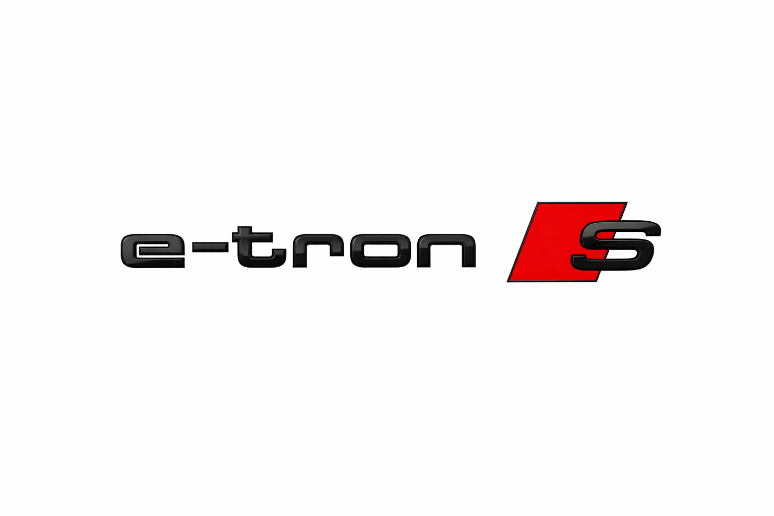 Audi Q8 (e-tron) S zwart black edition embleem