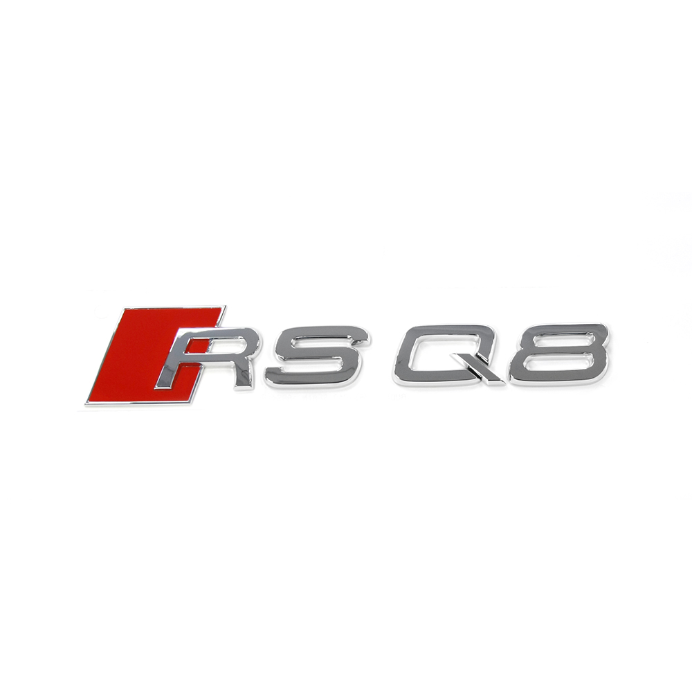 Audi RS Q8 embleem achterzijde chrome