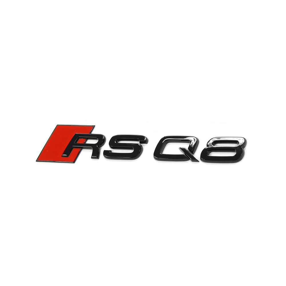 Audi RS Q8 embleem achterzijde zwart