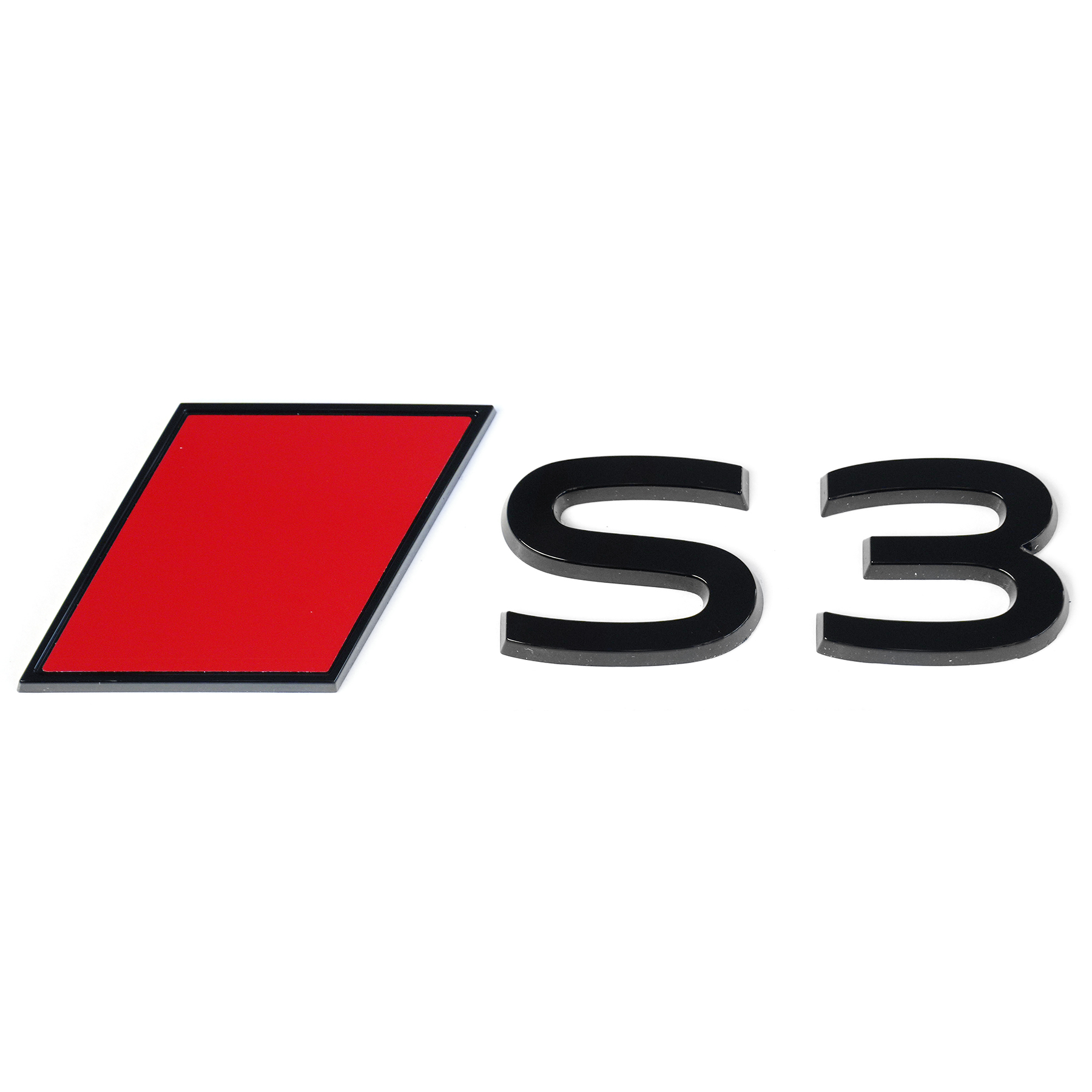 Audi S3 (8Y) embleem achterzijde (blackedition)