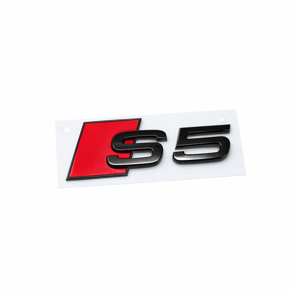 Audi S5 (B9) 'Black Edition' embleem achterzijde
