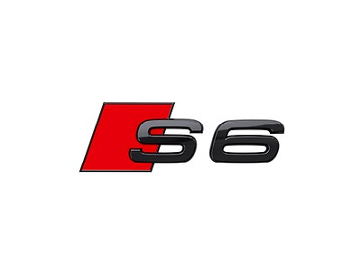 Audi S6 embleem achterzijde