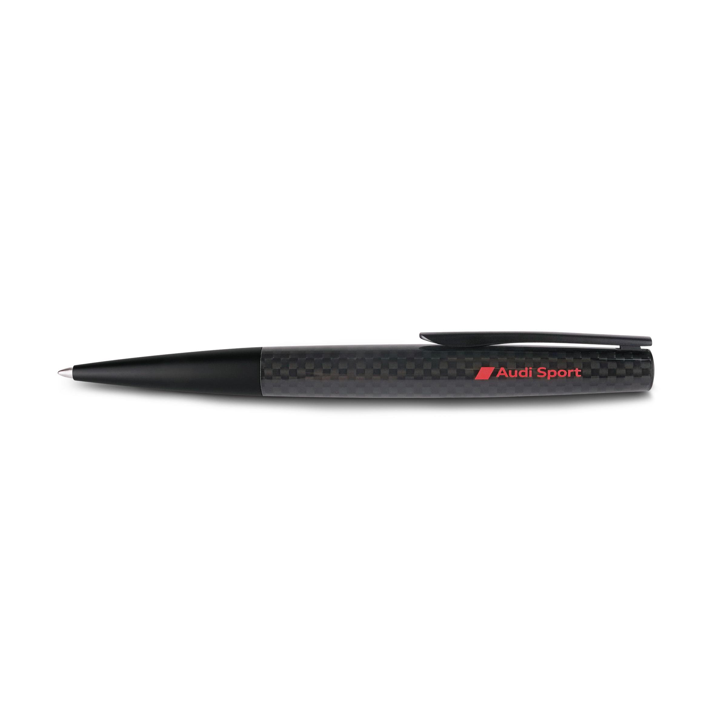 Audi Sport balpen met carbon zwart / rood