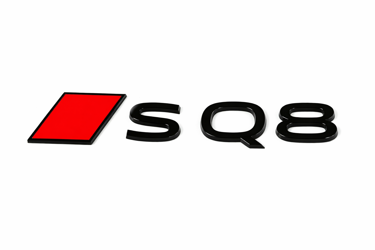 Audi SQ8 (e-tron) zwart black edition embleem