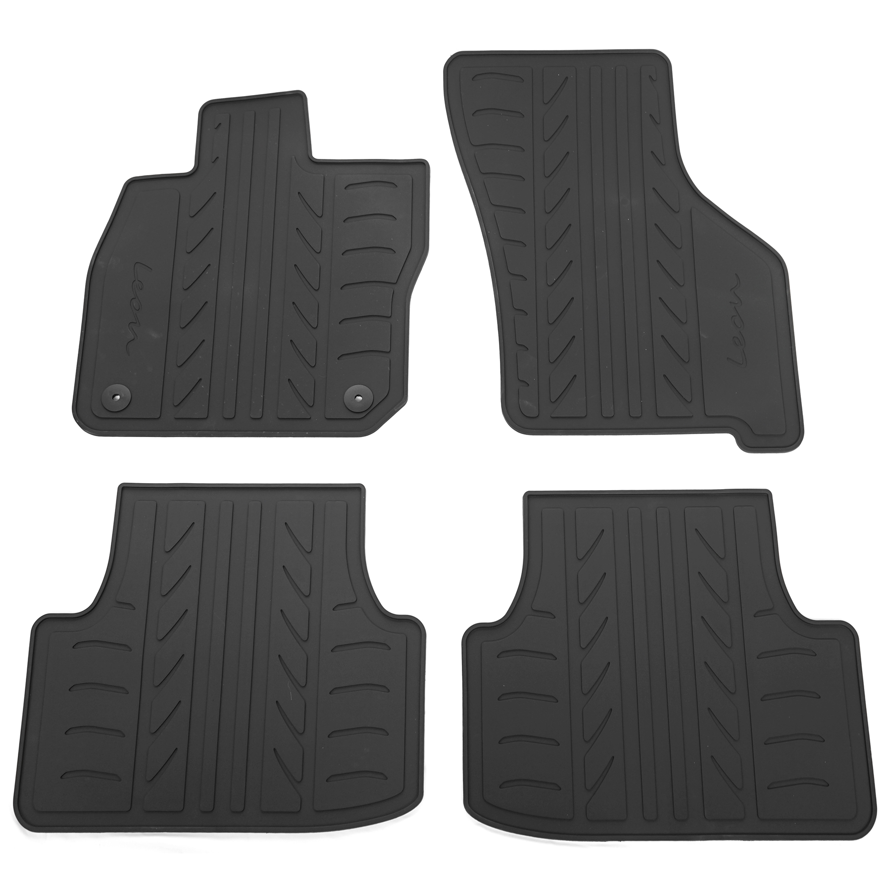 SEAT Leon (MHEV) rubberen mattenset (voor- en achterzijde)