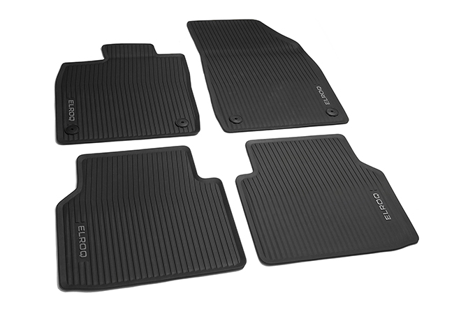 Škoda Elroq all weather rubberen mattenset (voor- en achterzijde)