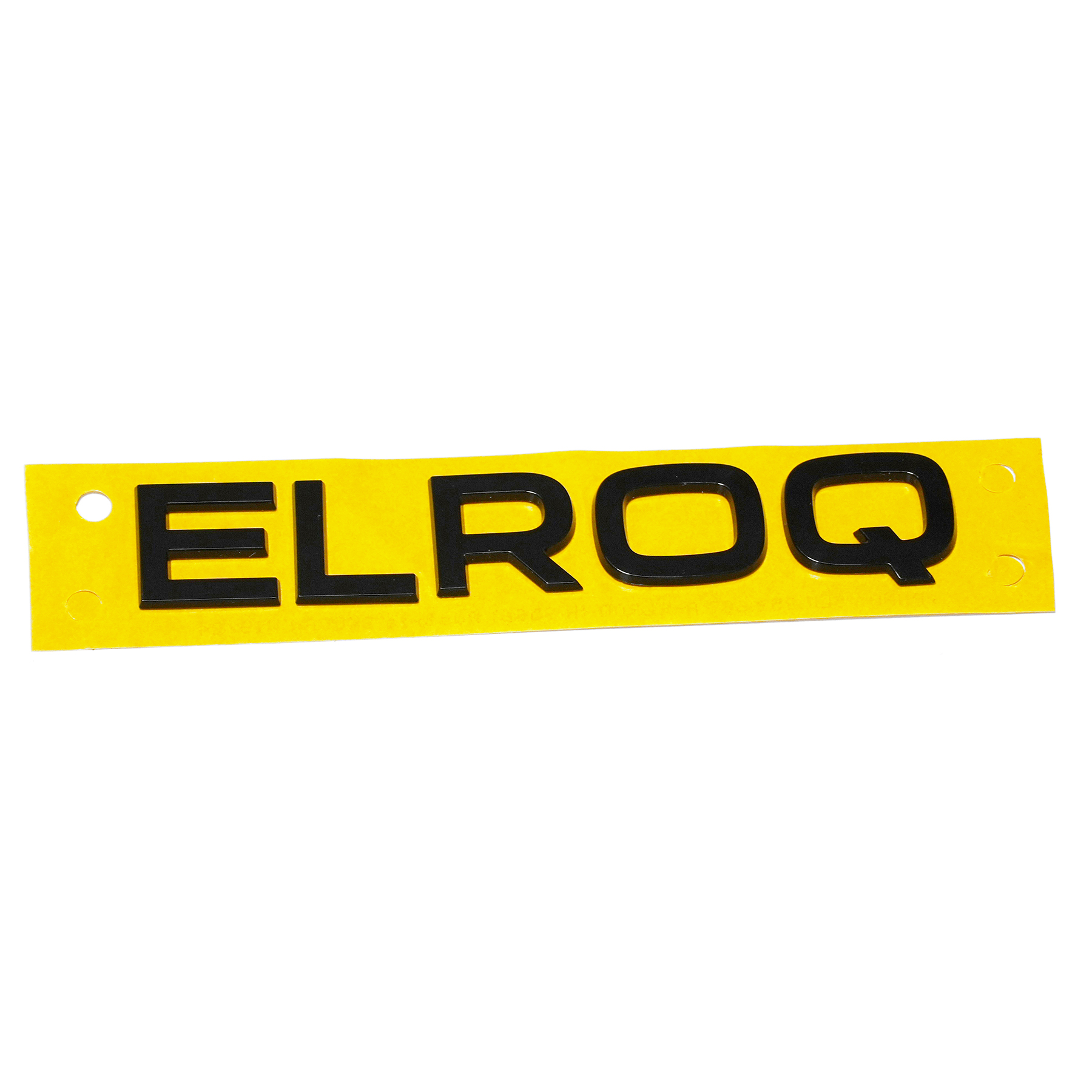Škoda Elroq embleem achterzijde zwart