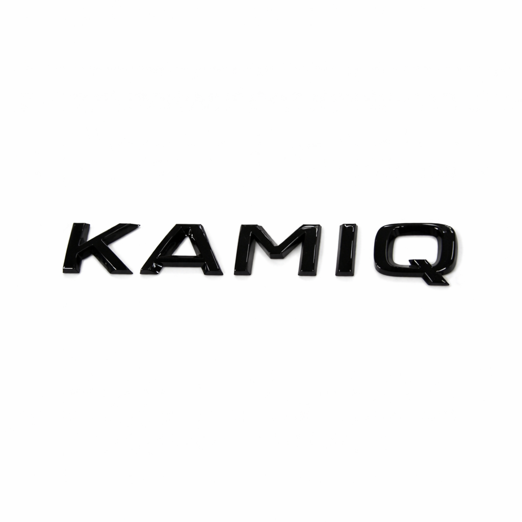 Škoda Kamiq embleem achterzijde zwart