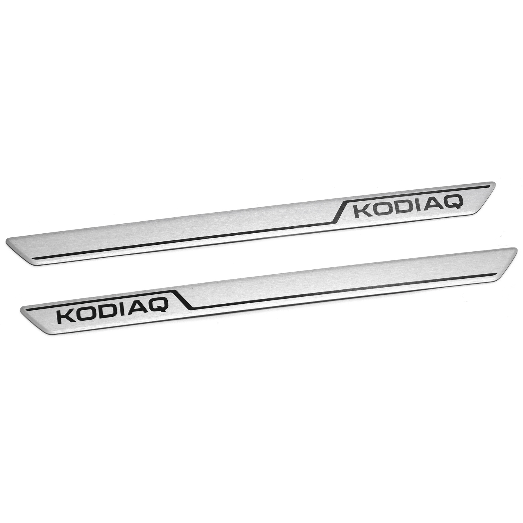 Skoda Kodiaq (57H) instaplijsten zilver (achterzijde)