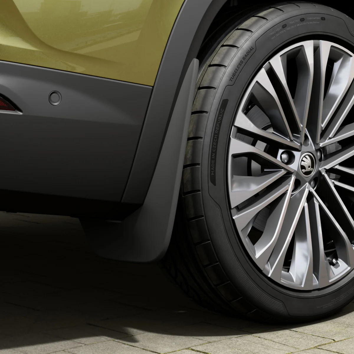 Skoda Kodiaq (57H) spatlappen achterzijde