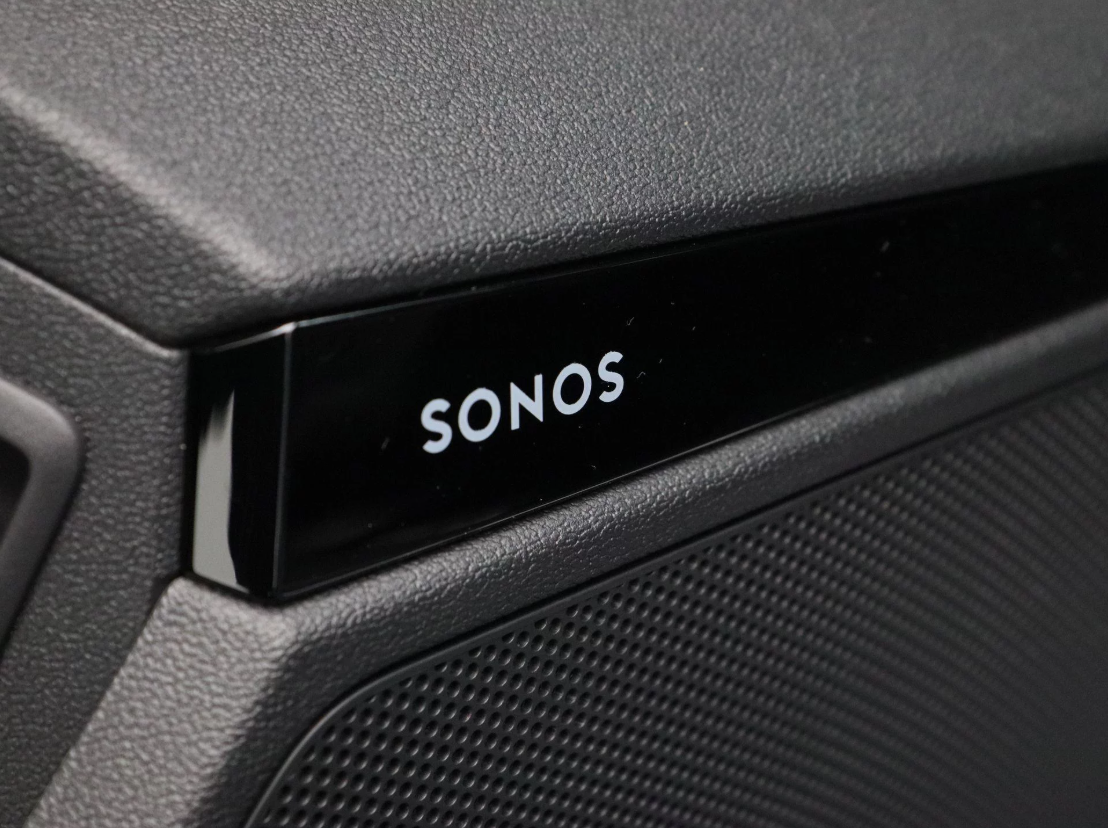 Sonos embleem zwart - premium soundpakket Audi A3 - links voor