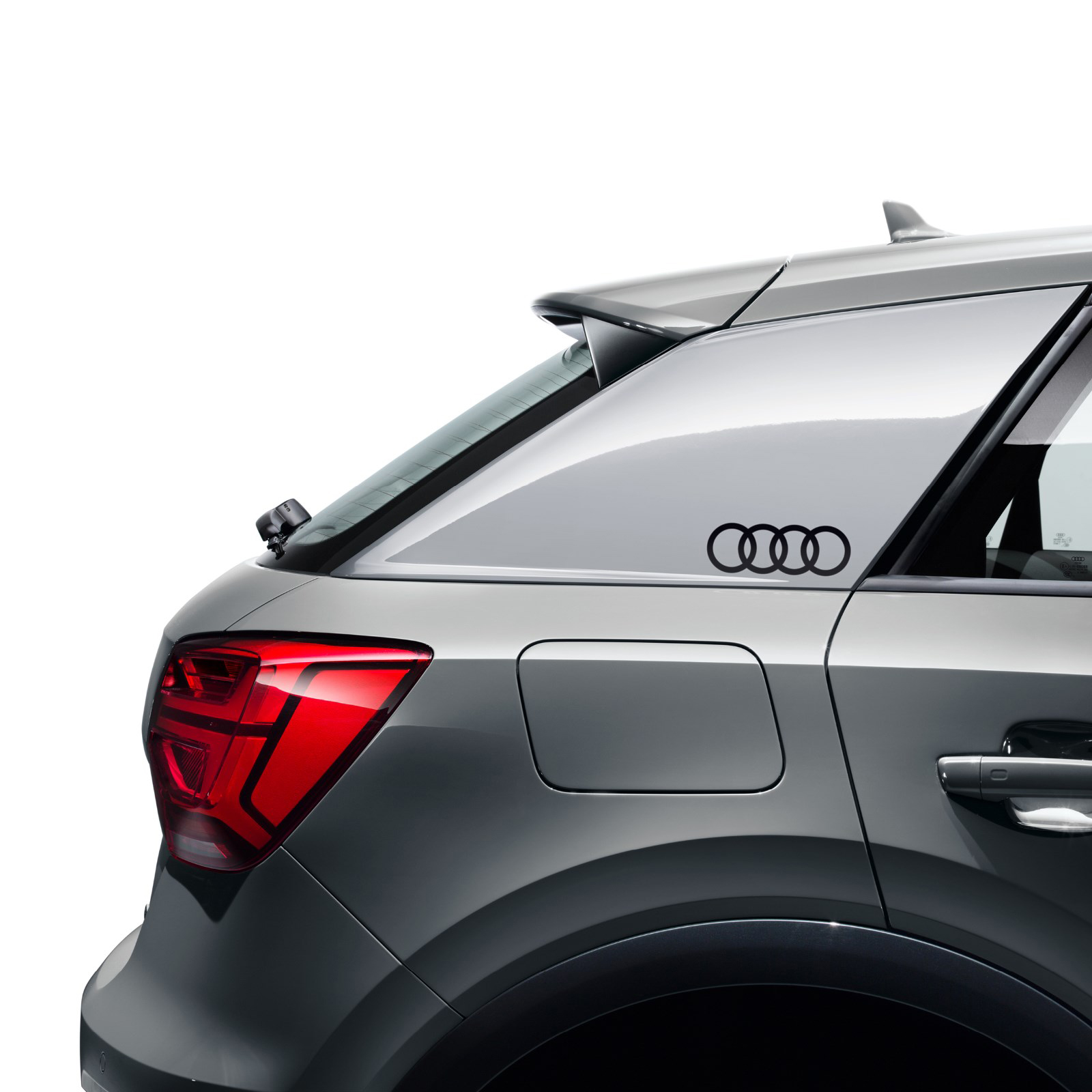 Audi logo 'ringen' decorfoliesticker briljant zwart