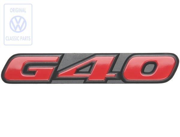 Volkswagen Polo G40 grille embleem 