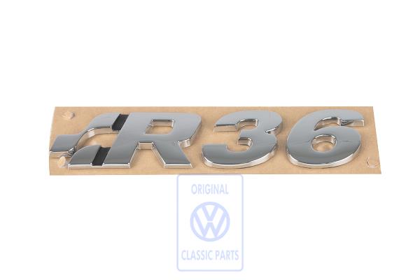 Volkswagen Passat 'R36' embleem chroom