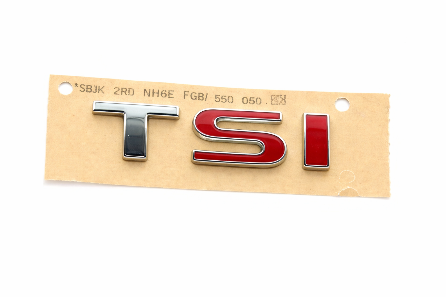 SEAT TSI embleem (chroom/rood)