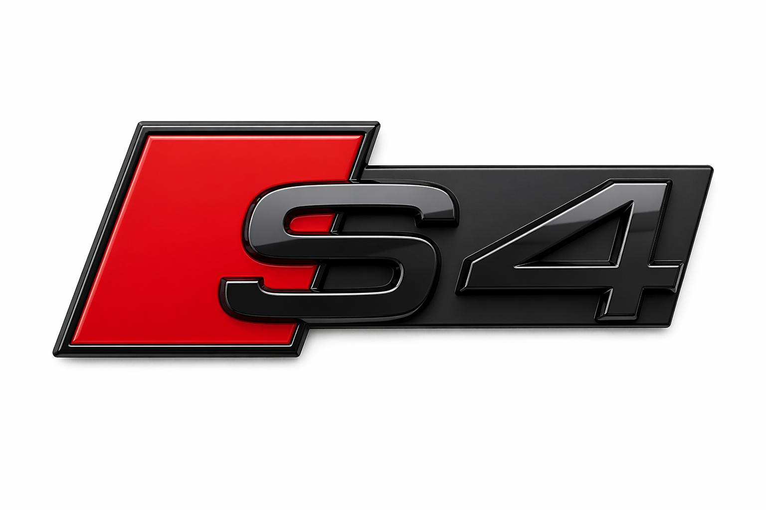 Audi S4 (B9/8W) faclift grille embleem - zwart