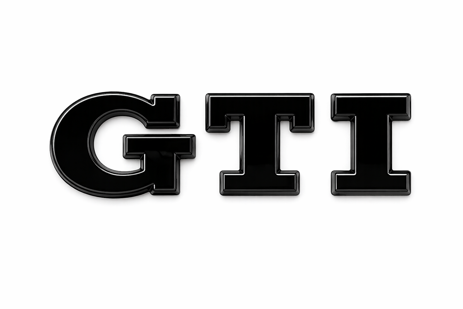 Volkswagen Golf 7 (5G) GTI embleem zwart - achterzijde