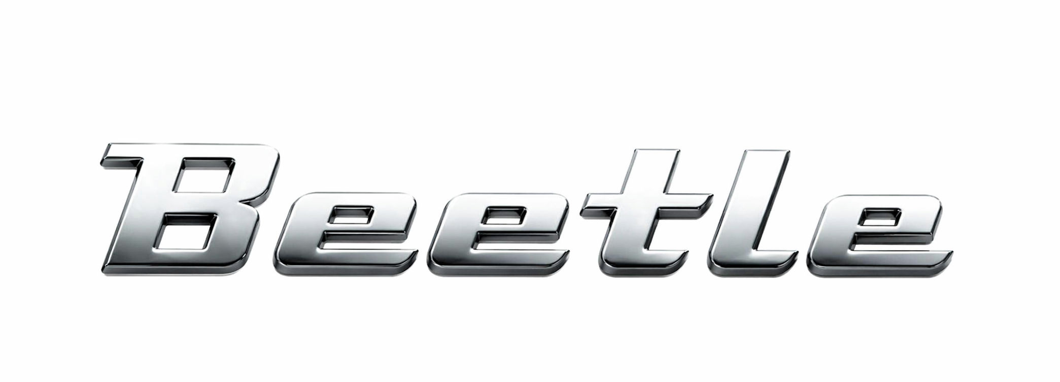 Volkswagen Beetle (5C) typeaanduiding embleem (achterzijde) - chroom