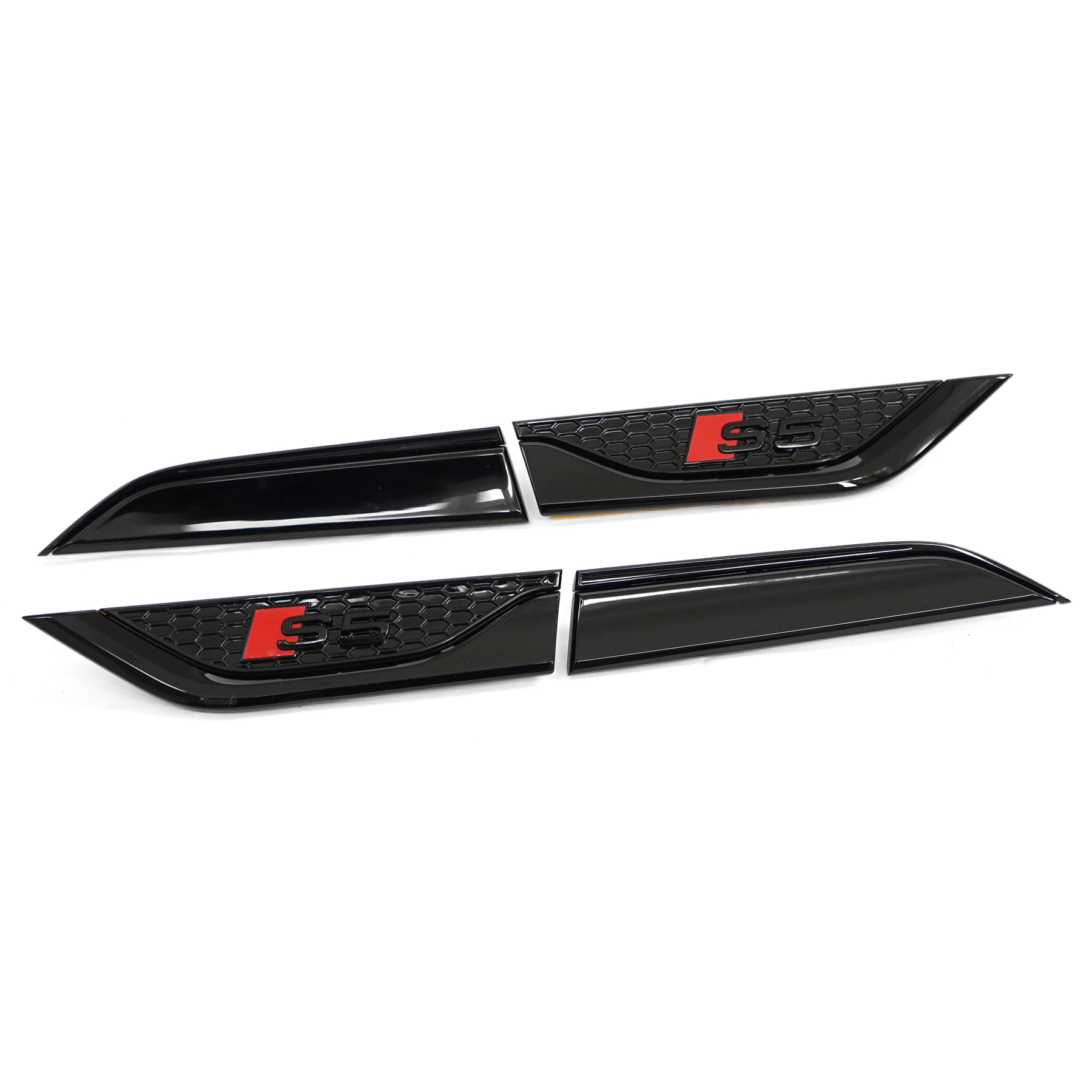 Audi S5 (B9/F5) emblemen spatbord - zwart