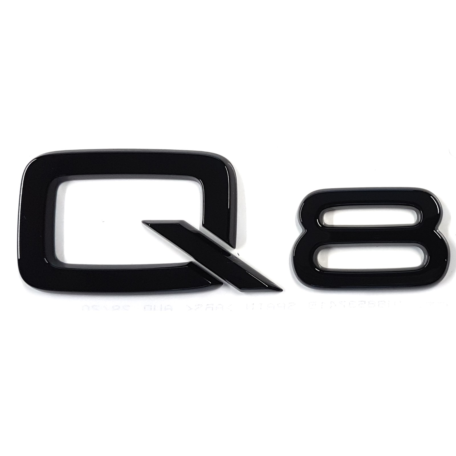 Audi Q8 (4M) typeaanduiding embleem - zwart 