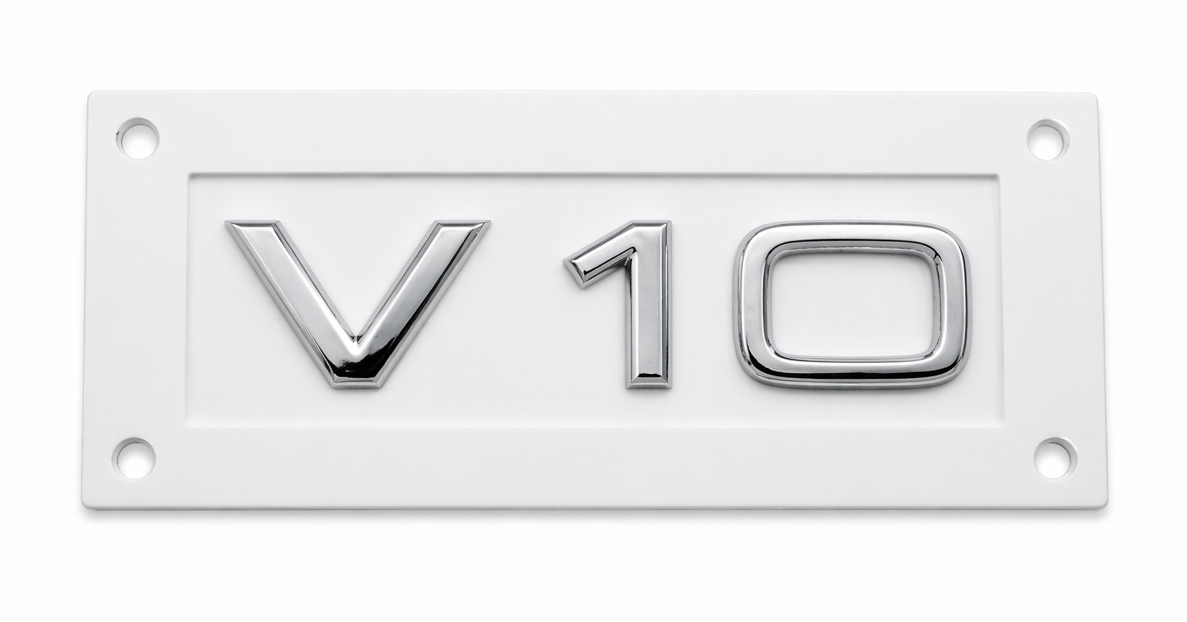 Origineel Audi V10 embleem zijkant - chroom