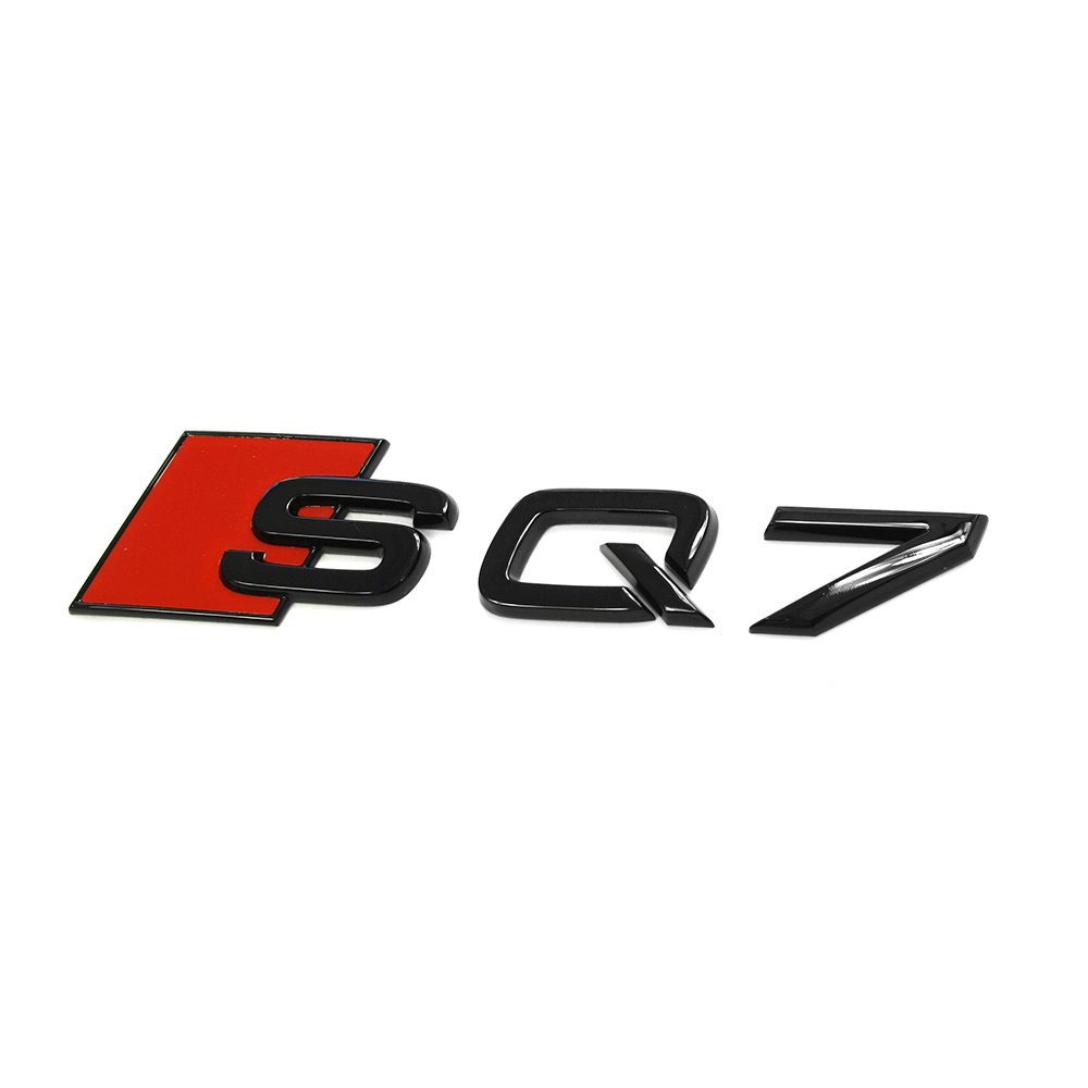 Audi SQ7 (4M) typeaanduiding embleem achterzijde - zwart