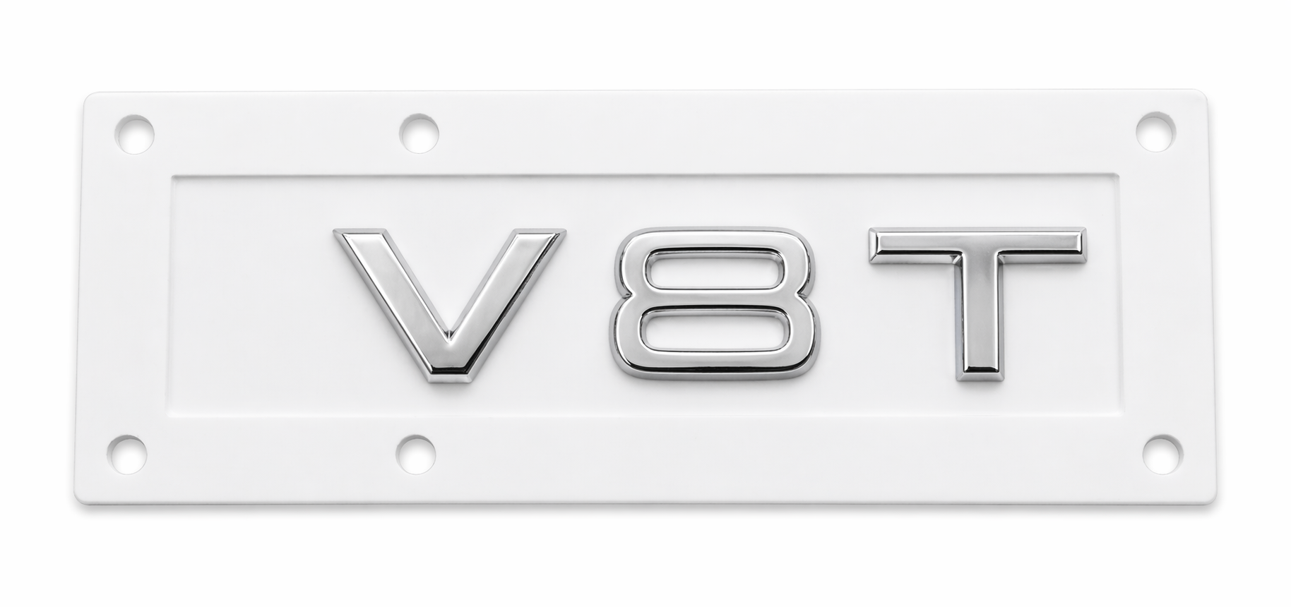 Origineel Audi V8T embleem zijkant - chroom