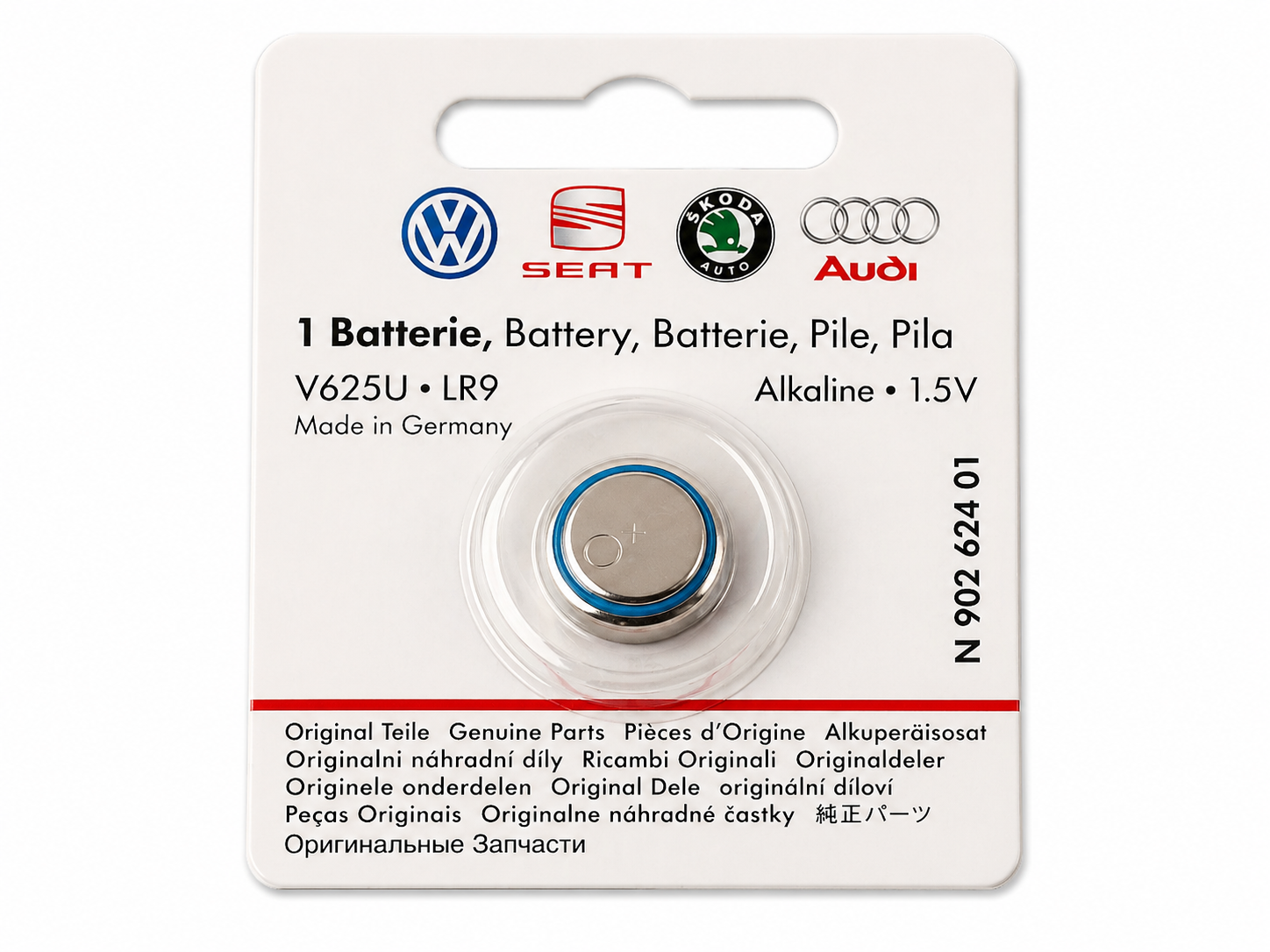Originele Volkswagen 1,5V knoopcelbatterij 