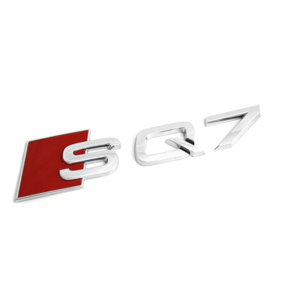 Audi SQ7 (4M) typeaanduiding embleem achterzijde - chroom
