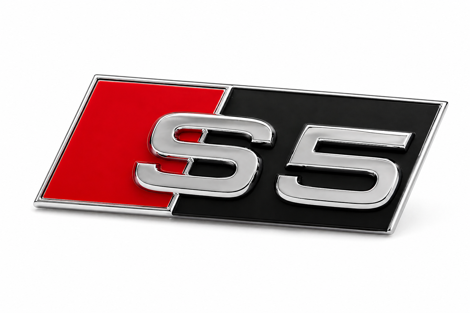 Audi S5 (8T) grille embleem - chroom