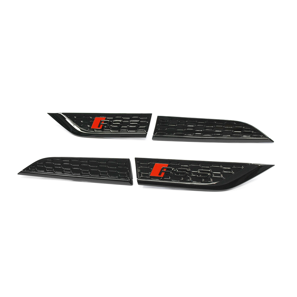 Audi RS5 (B9/F5) emblemen set spatbord - zwart