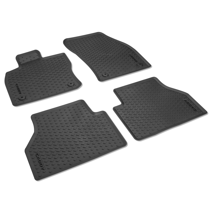 Volkswagen Caddy (SB) rubberen mattenset (voor- en achterzijde)