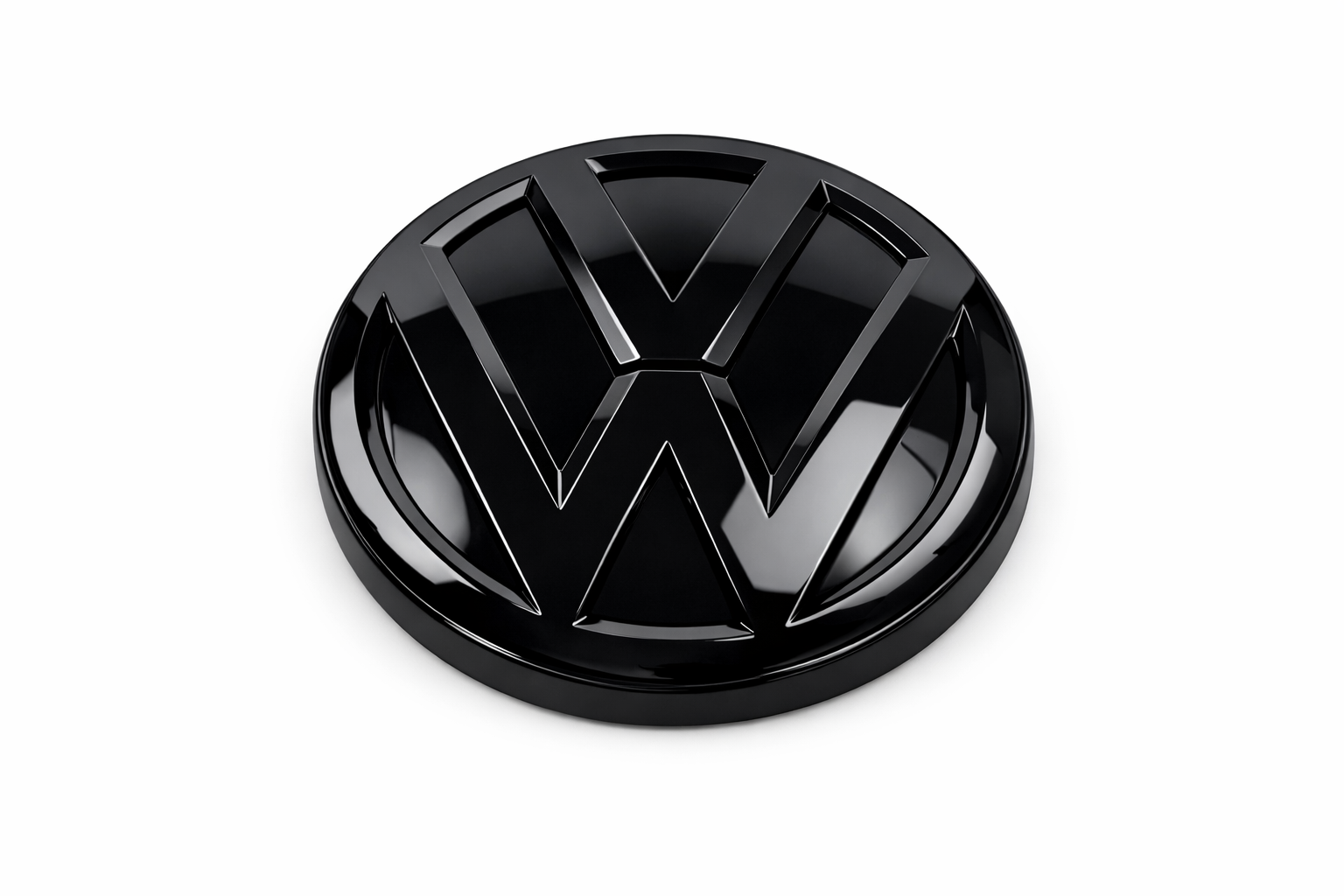 Volkswagen logo achterklep hoogglans zwart