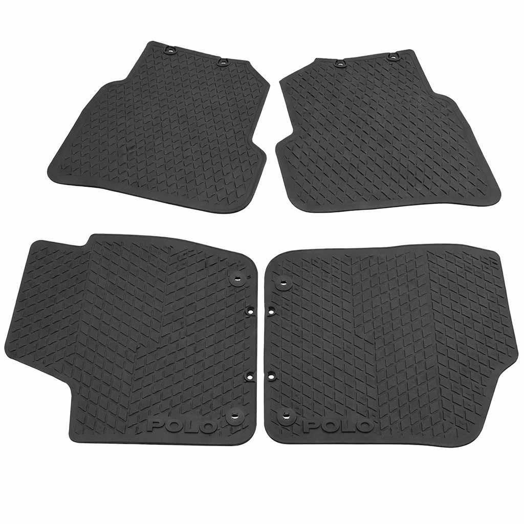 Volkswagen Polo (6R/6C) rubberen mattenset (voor- en achterzijde)