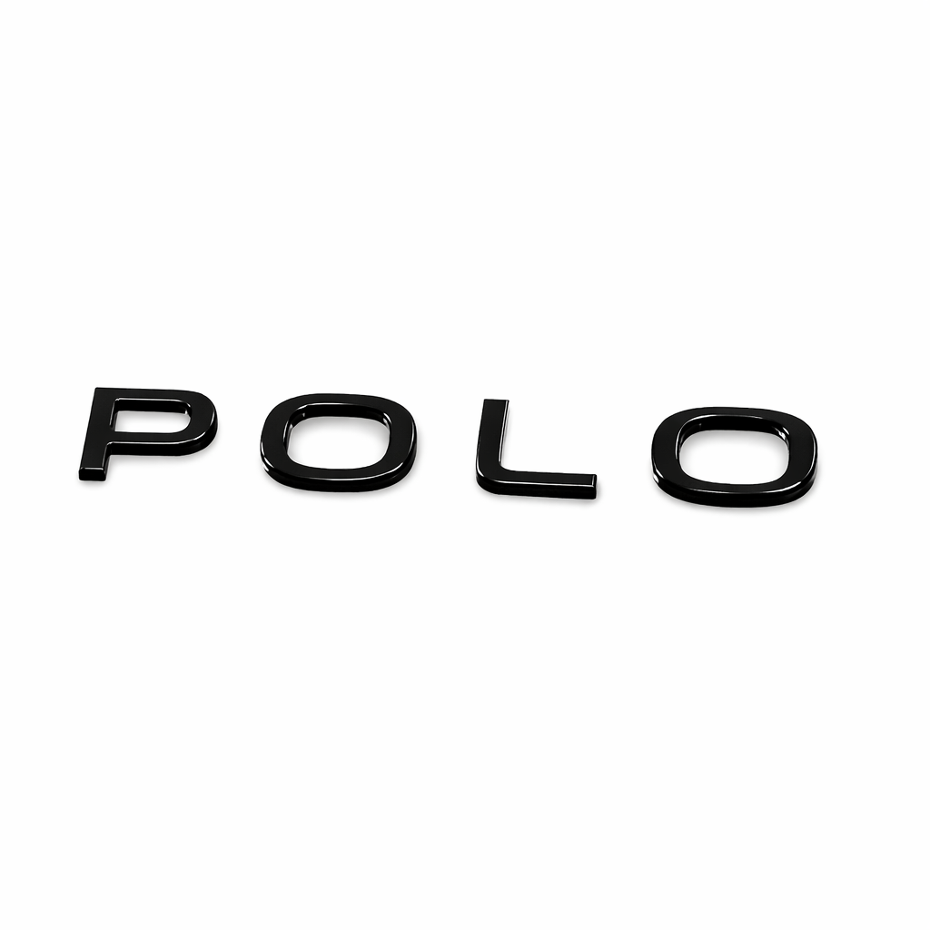 Volkswagen Polo (MK6) 'Polo' embleem achterzijde zwart