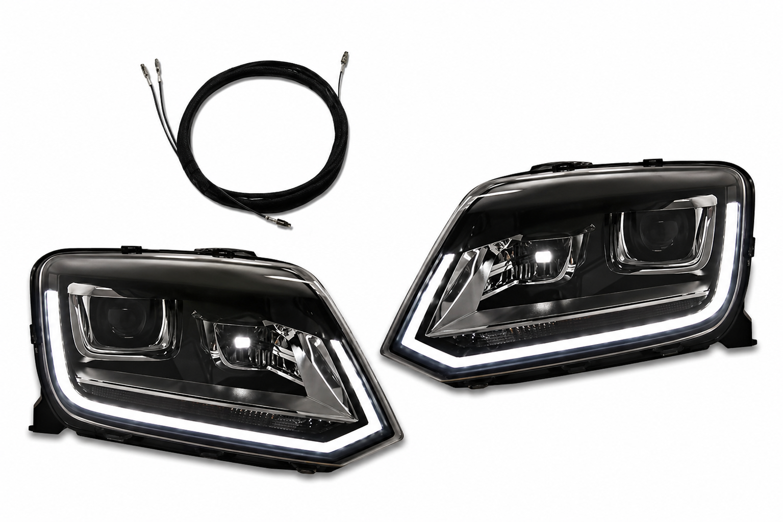 Volkswagen Amarok (2H) Bi-Xenon koplampen -met LED dagrijverlichting (set)