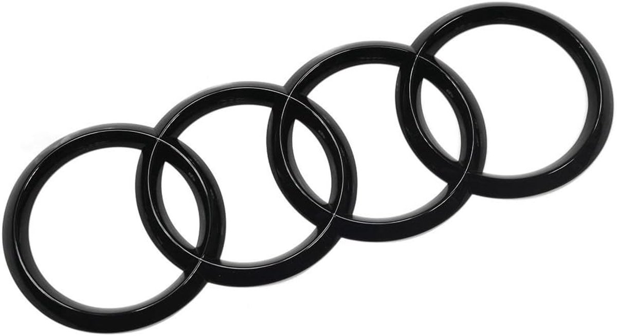 Audi  A6/A7 C7 logo zwart voorzijde in hoogglans