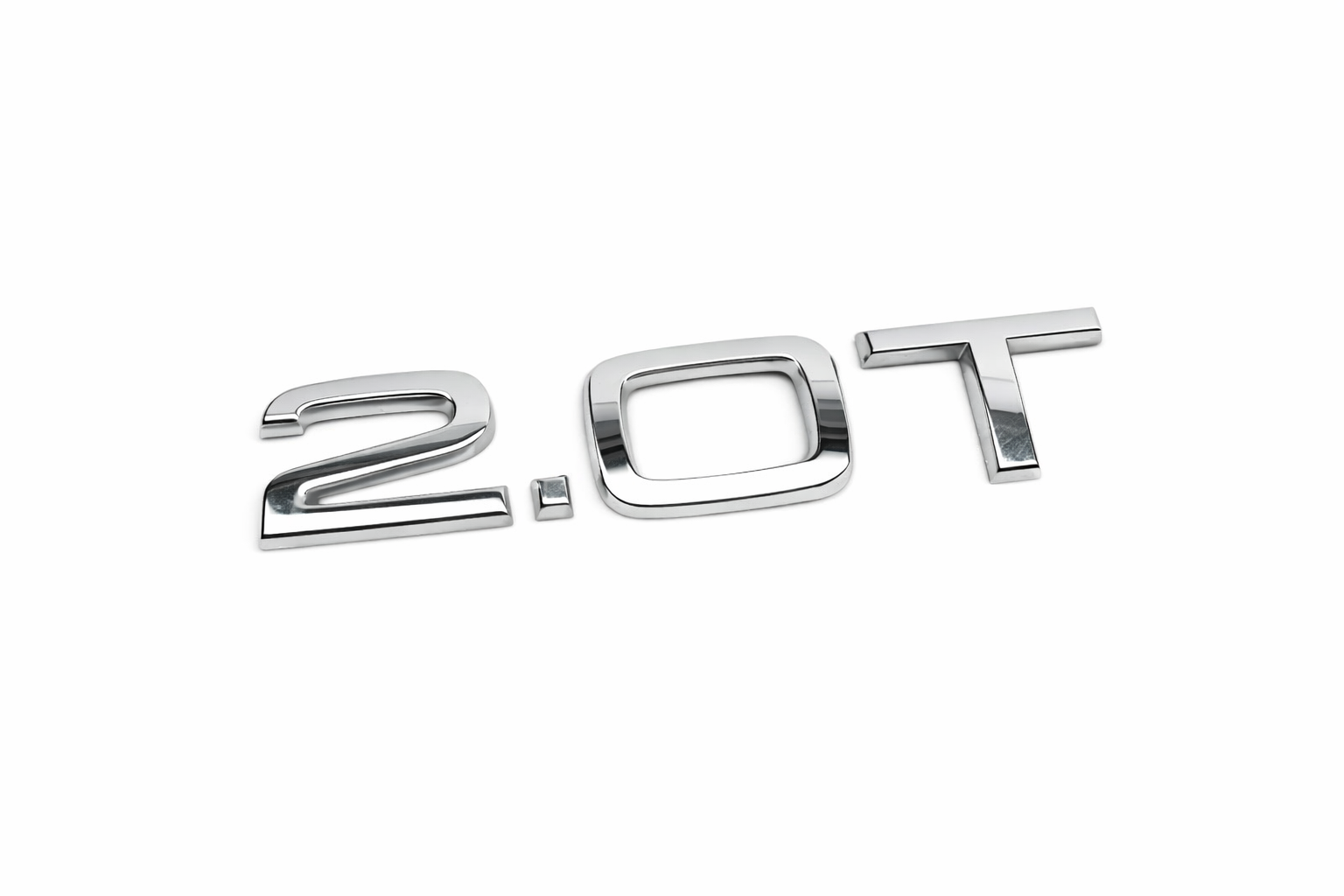 Audi 2.0T embleem achterzijde 
