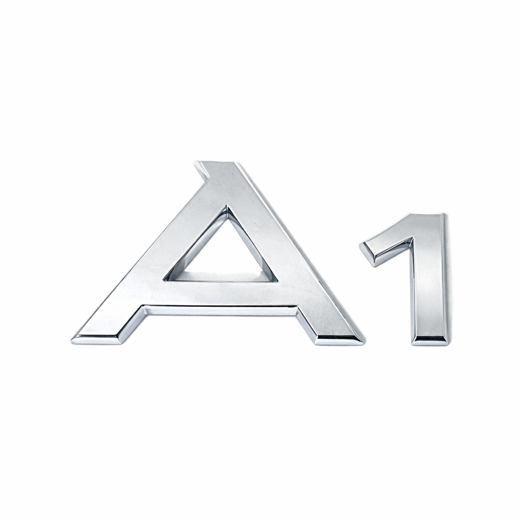 Audi A1 (8X) embleem achterzijde chrome