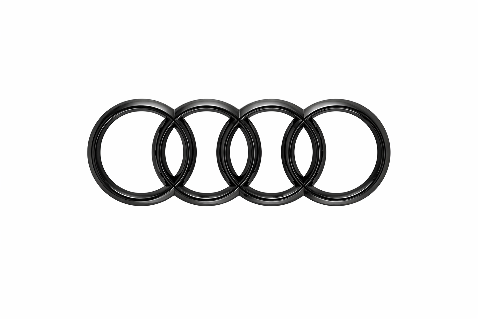 Audi A1 (8X) zwart logo voorzijde zwart