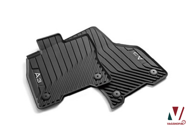 Audi A3 (8Y) all weather rubberen mattenset (voor- en achterzijde)