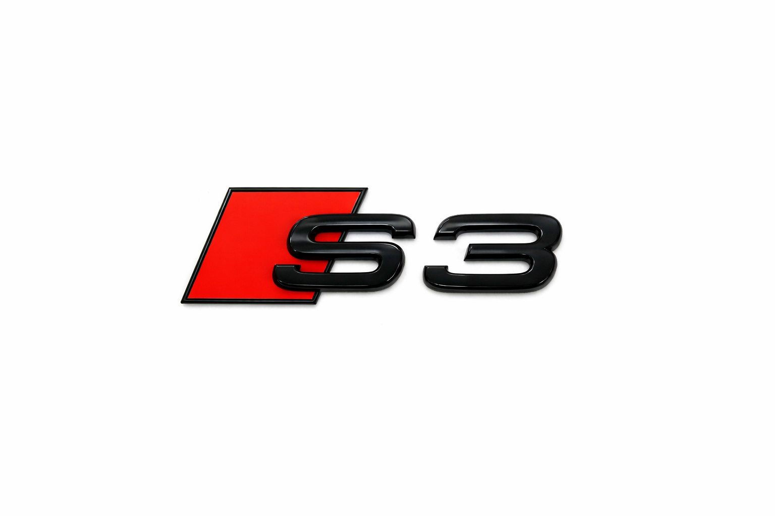Audi A3/S3 (8Y) embleem achterzijde zwart (blackedition)