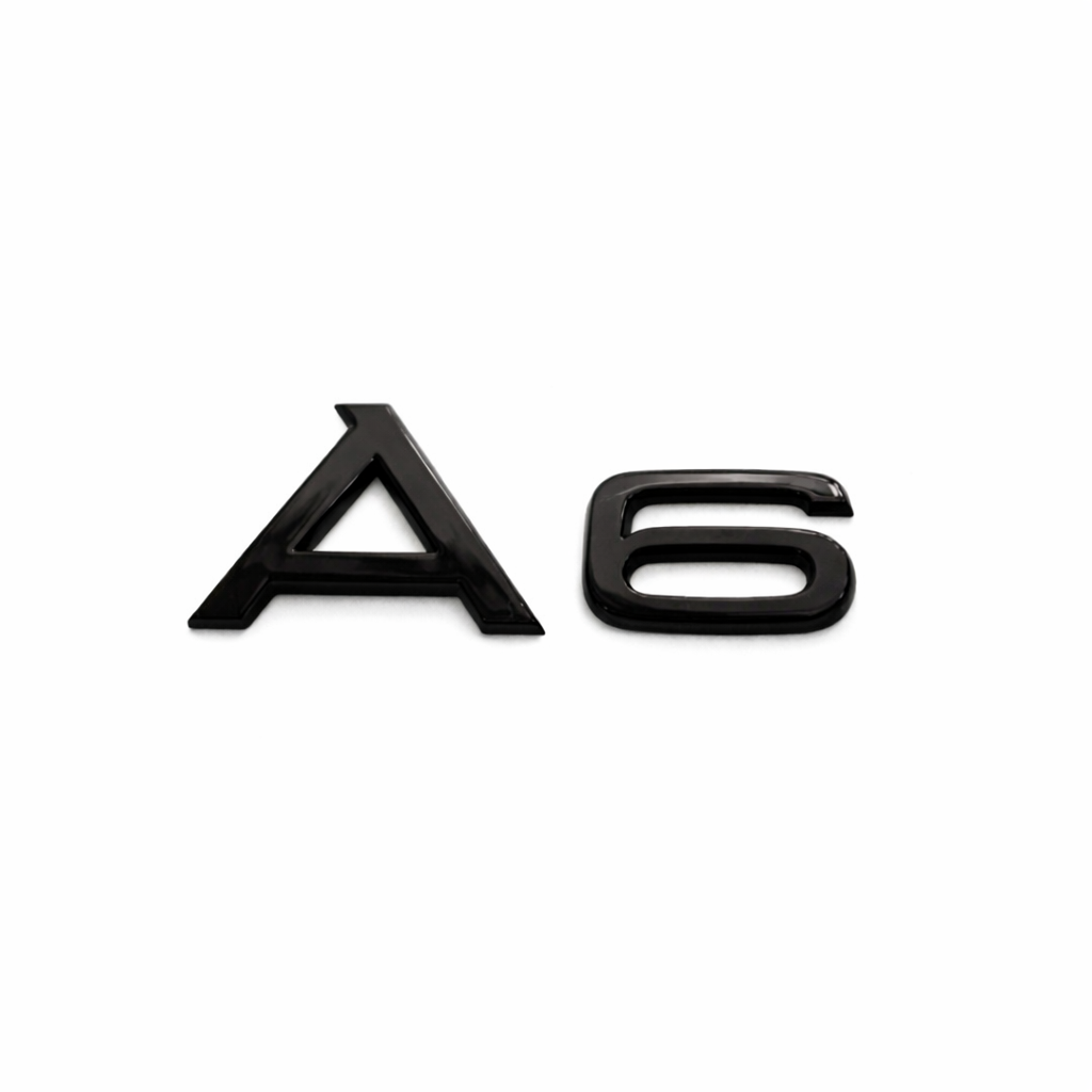 Audi A6 (C8) embleem zwart achterzijde