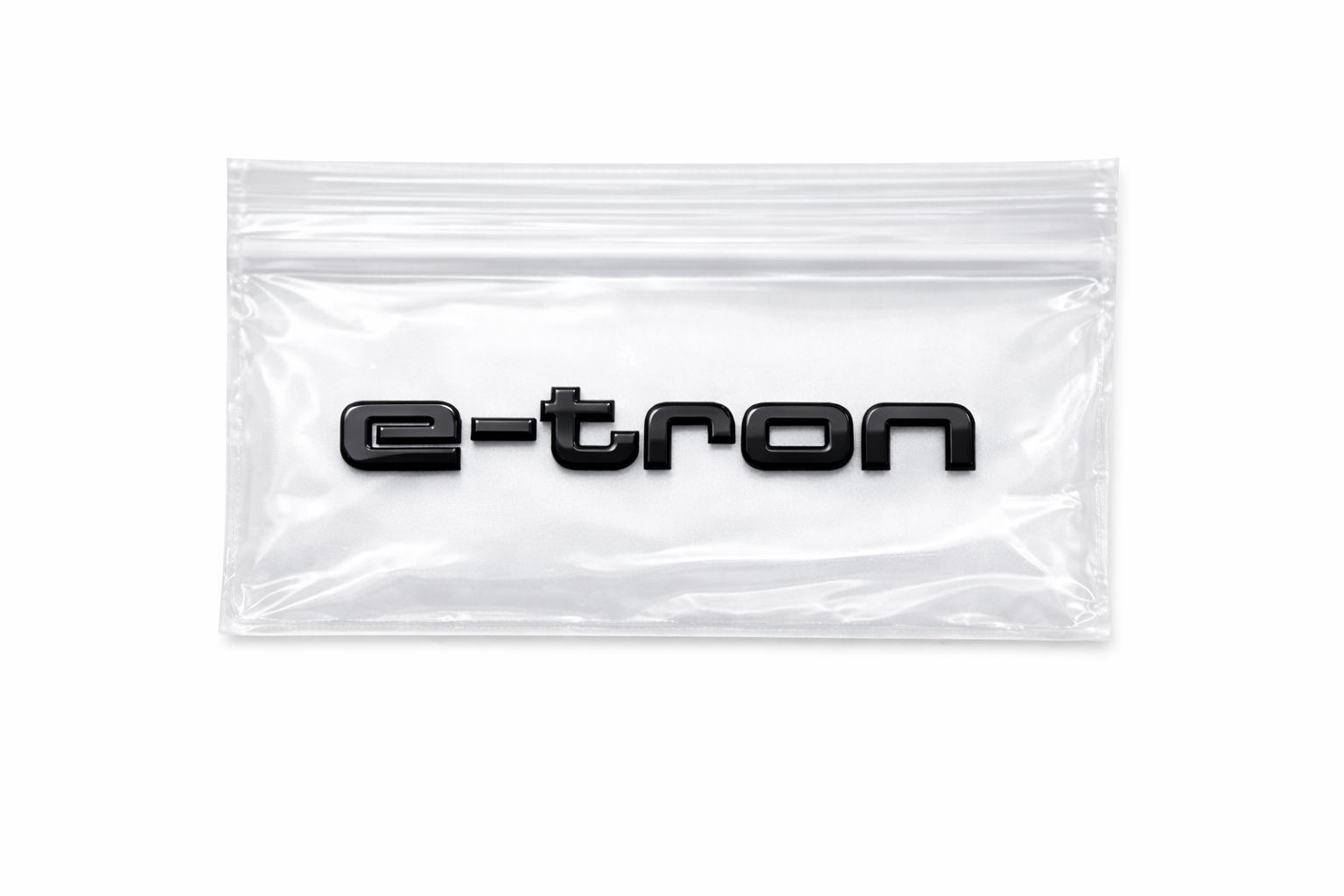 Audi e-tron embleem zwart achterzijde