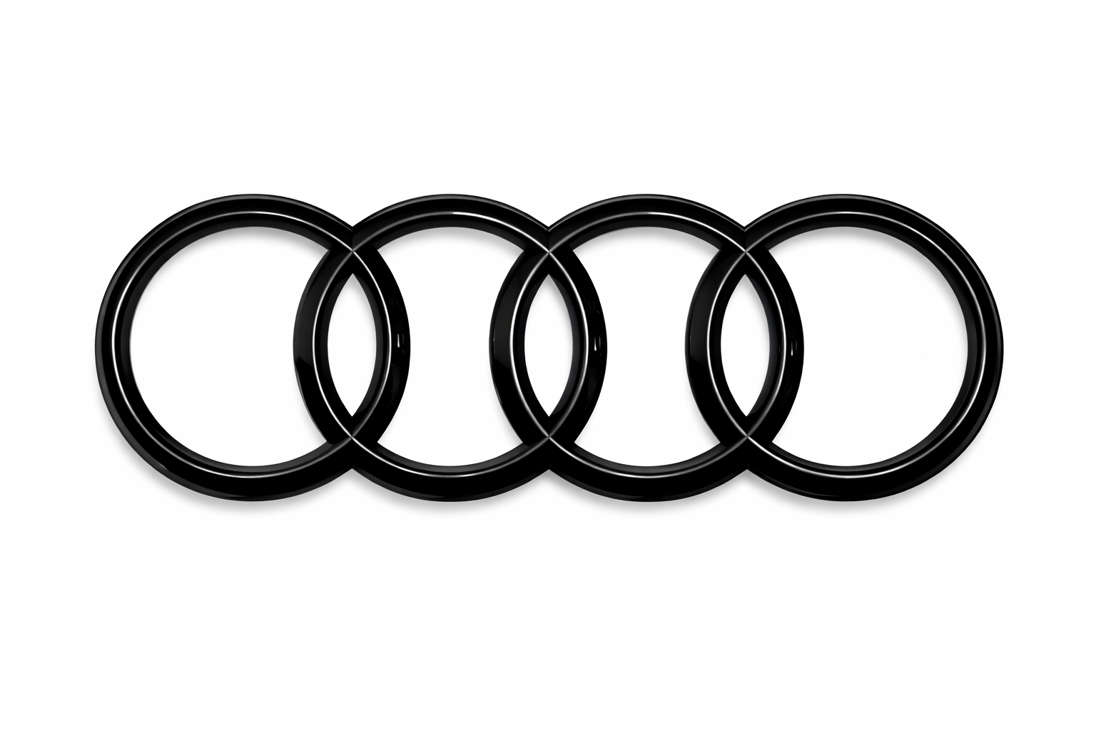 Audi embleem achterzijde zwart