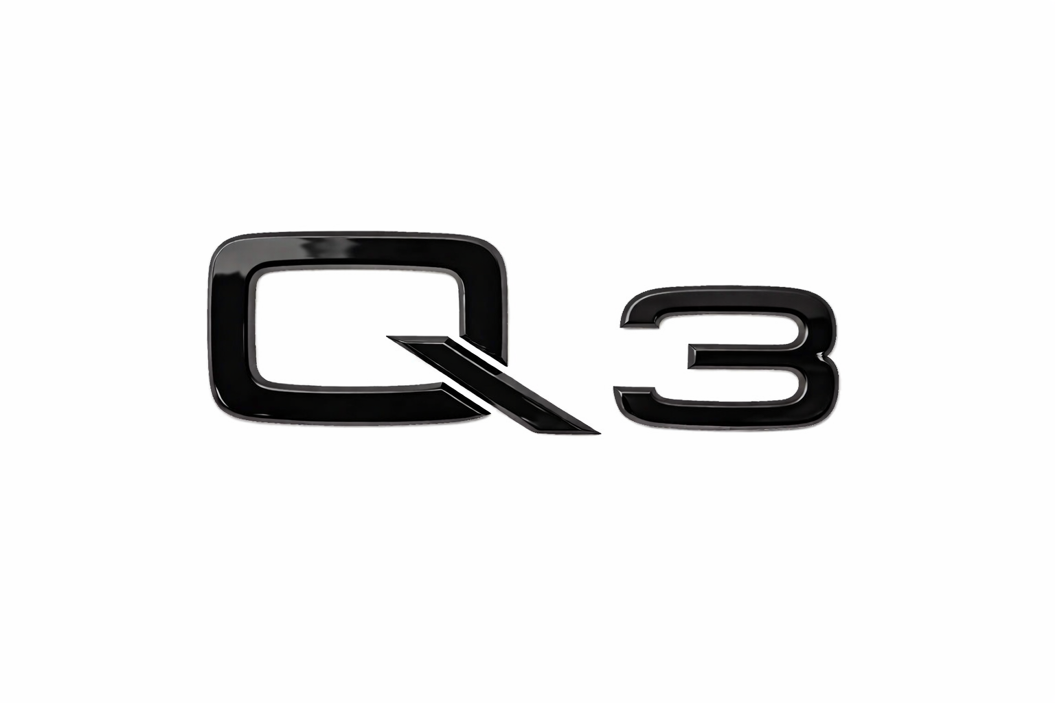 Audi Q3 (8U) 'Q3' black edition embleem achterkant 