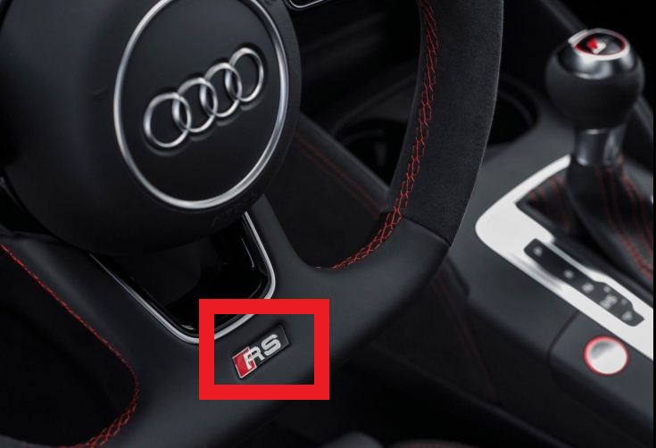 Audi RS stuur embleem