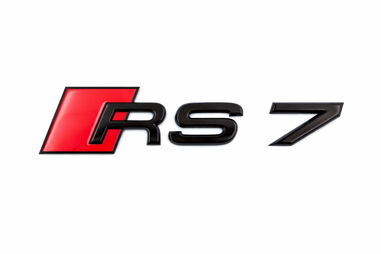 Audi RS7 embleem zwart achterkant