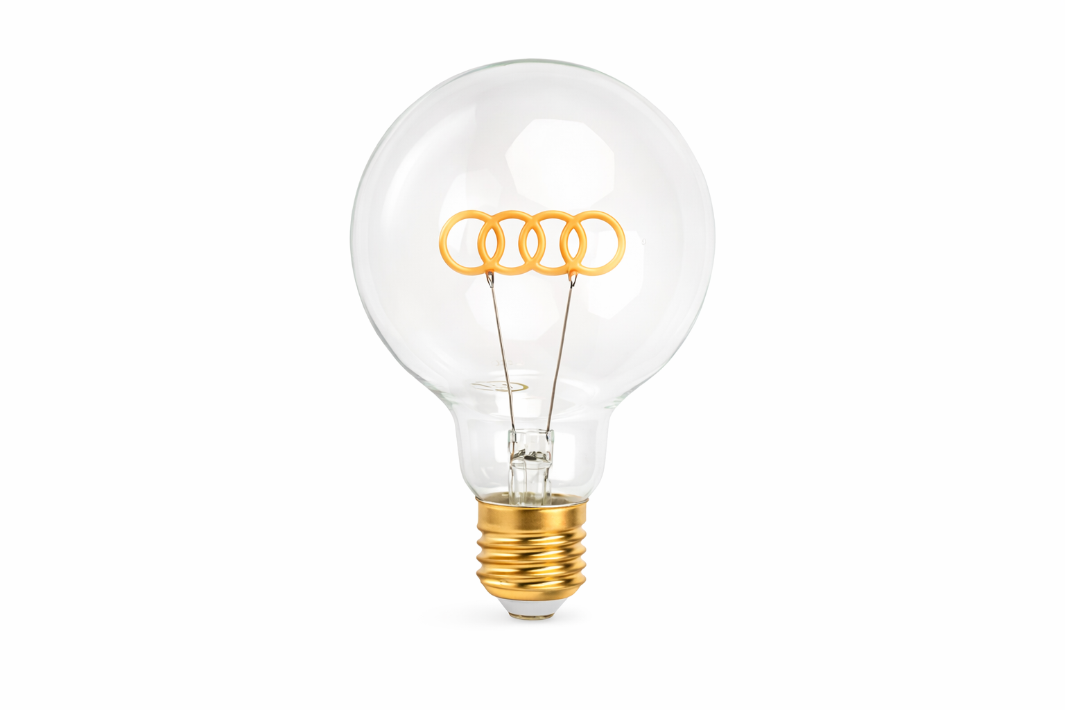 Lamp met Audi logo